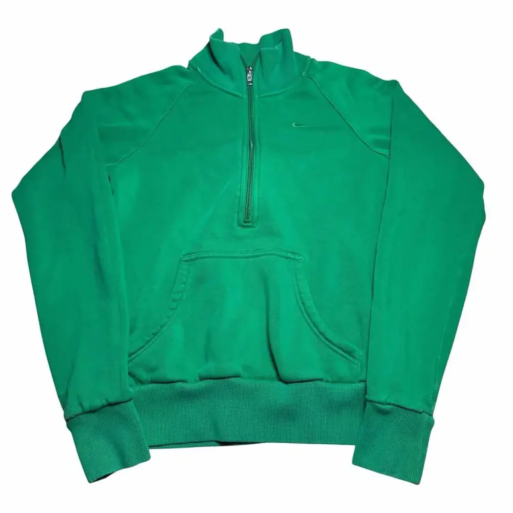 Vintage Nike The Athletic Dept. Green Quarter Zip Pullover Sweatshirt